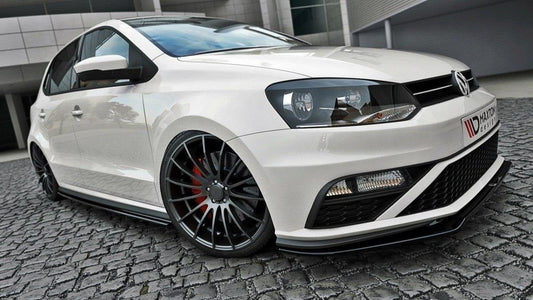 Front Ansatz V.2 für VW Polo GTI Mk5 Facelift schwarz Hochglanz