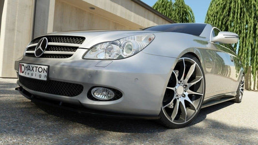 Seitenschweller Ansatz für MERCEDES CLS C219 schwarz Hochglanz