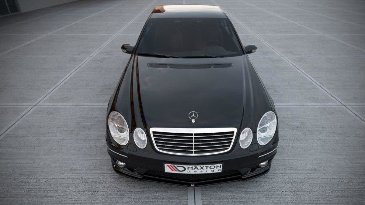 Front Ansatz für MERCEDES E W211 AMG FACELIFT schwarz Hochglanz