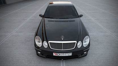 Front Ansatz für MERCEDES E W211 AMG FACELIFT schwarz Hochglanz