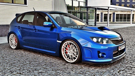 Front Ansatz V.1 für Subaru Impreza WRX STI  MK3 Facelift schwarz Hochglanz
