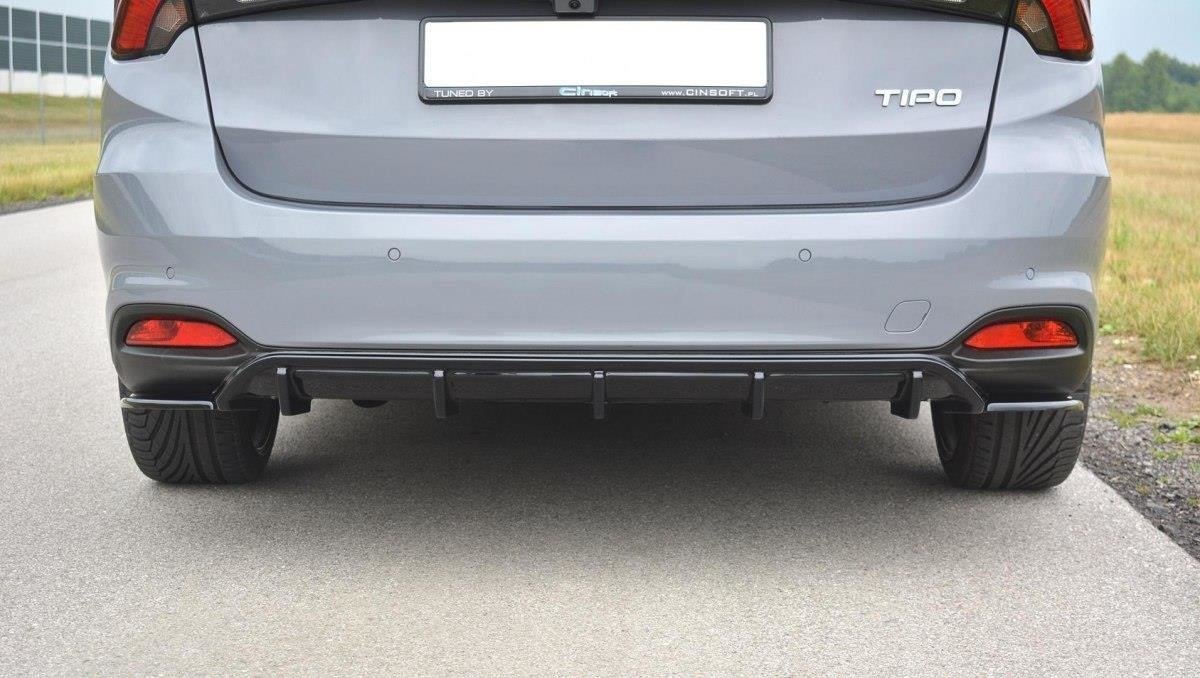 Diffusor Heck Ansatz für Fiat Tipo S-Design SW schwarz Hochglanz