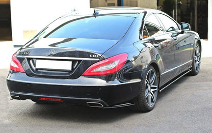 Seitenschweller Ansatz für V.1 für Mercedes-Benz CLS C218  schwarz Hochglanz