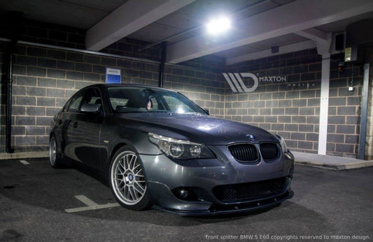Front Ansatz für BMW 5er E60 M Paket schwarz Hochglanz