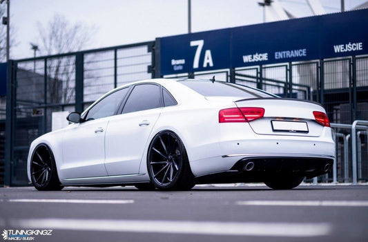 Seitenschweller Ansatz für Audi A8 D4 Carbon Look