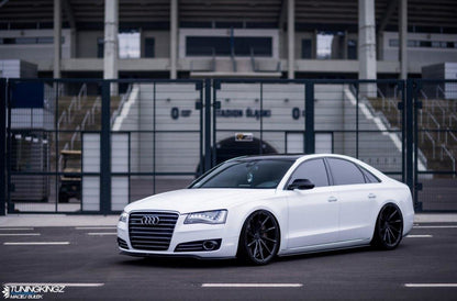 Seitenschweller Ansatz für Audi A8 D4 Carbon Look