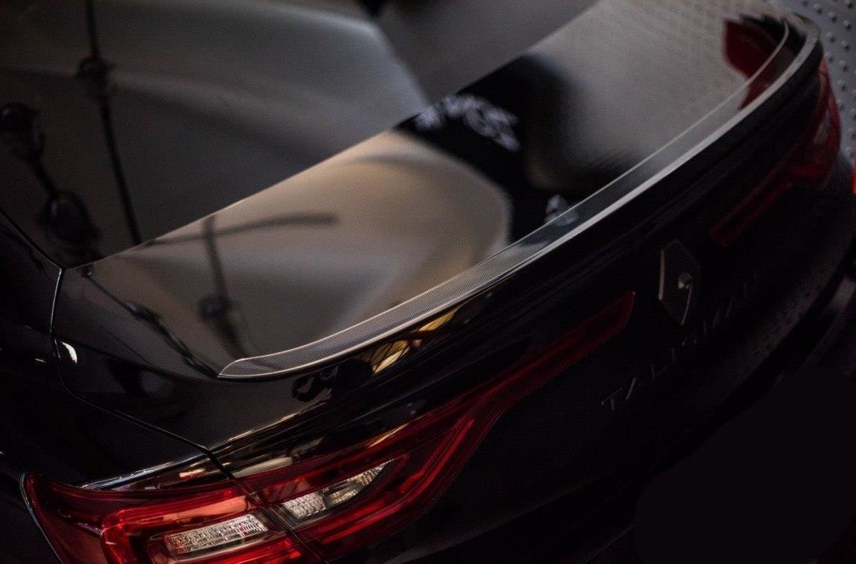 Spoiler CAP für Renault Talisman schwarz Hochglanz