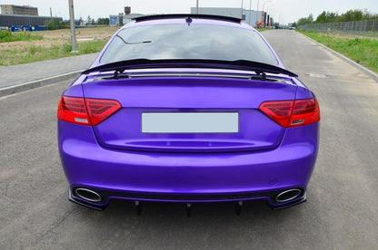 Spoiler CAP für Audi RS5 Mk1 8T Facelift schwarz Hochglanz