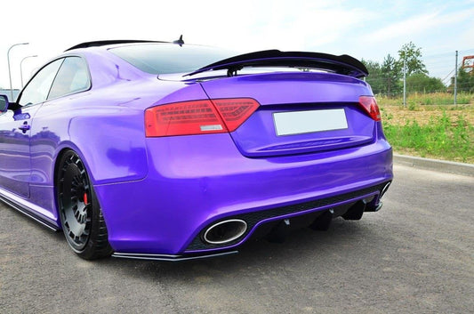 Spoiler CAP für Audi RS5 Mk1 8T Facelift schwarz Hochglanz