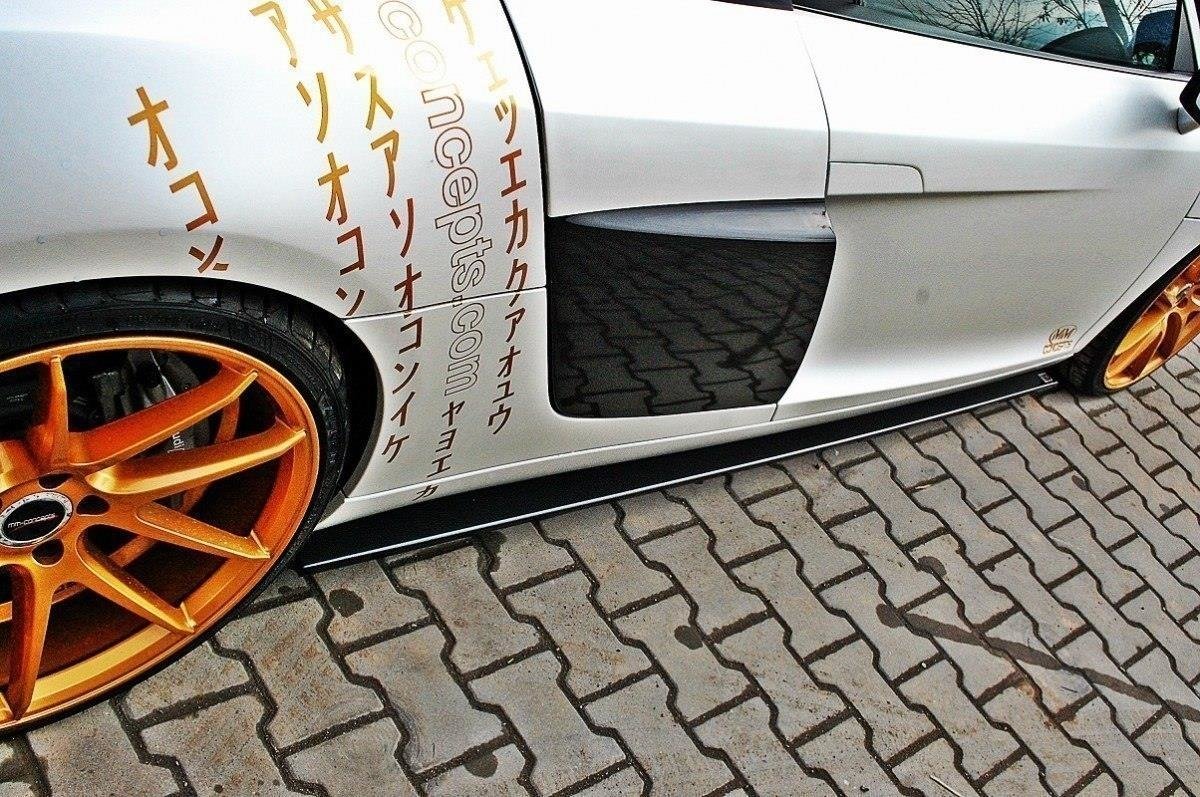 Seitenschweller Ansatz für Audi R8 Mk.1 schwarz Hochglanz