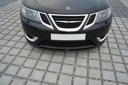 Front Ansatz für Saab 9-3 Aero Mk2 Facelift schwarz Hochglanz