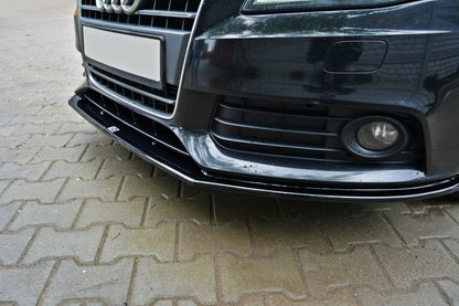 Front Diffuser V.2 Audi A4 Limousine / Avant B8  schwarz Hochglanz