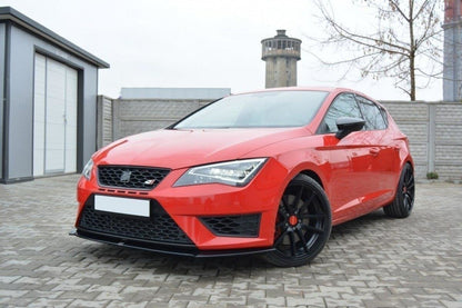 Front Ansatz für SEAT LEON III CUPRA / FR schwarz Hochglanz