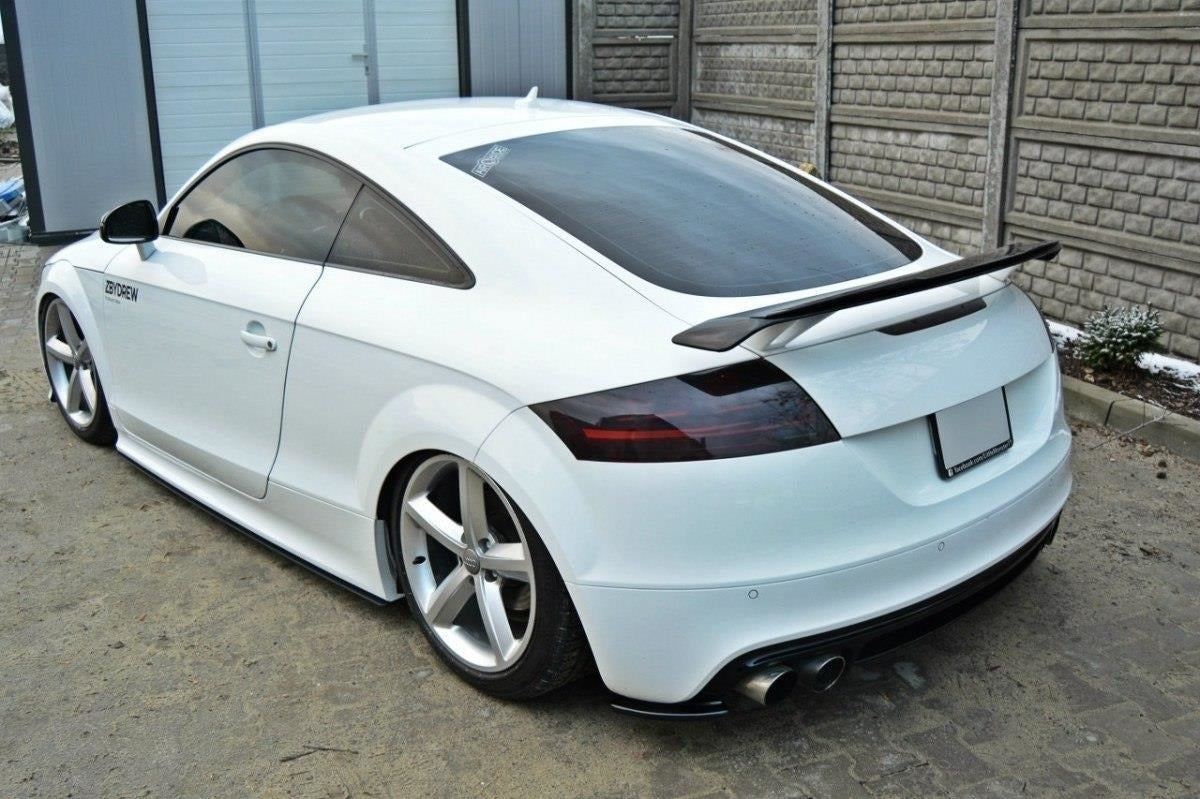 Heck Ansatz Flaps Diffusor passend für Diffusor passend für AUDI TT MK2 RS schwarz Hochglanz schwarz Hochglanz