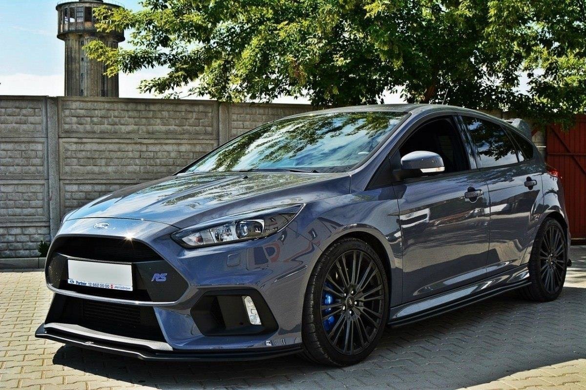 Front Ansatz V.4 für Ford Focus RS Mk3 schwarz Hochglanz