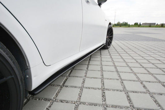 Seitenschweller Ansatz für Lexus IS F-Sport Mk2 (XE20) Facelift schwarz Hochglanz