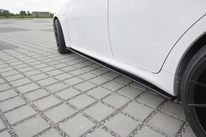 Seitenschweller Ansatz für Lexus IS F-Sport Mk2 (XE20) Facelift schwarz Hochglanz