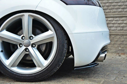 Heck Ansatz Flaps Diffusor passend für Diffusor passend für AUDI TT MK2 RS schwarz Hochglanz schwarz Hochglanz