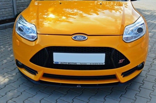Front Ansatz für Ford Focus ST Mk3 (Cupra) schwarz Hochglanz