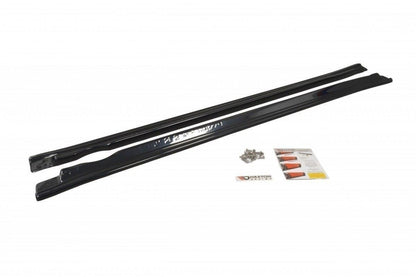Seitenschweller Ansatz für Subaru Impreza II WRX schwarz Hochglanz