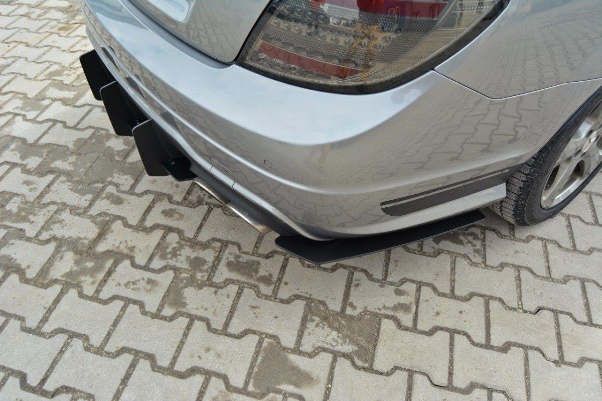Mercedes-Benz C Limousine / Kombi AMG-Line W204 / S204 Diffusor Heck Ansatz für Heckschürze für & Heck Ansatz Flaps Diffusor für