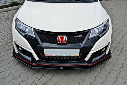 Front Ansatz für v.1 HONDA CIVIC IX TYPE R schwarz Hochglanz