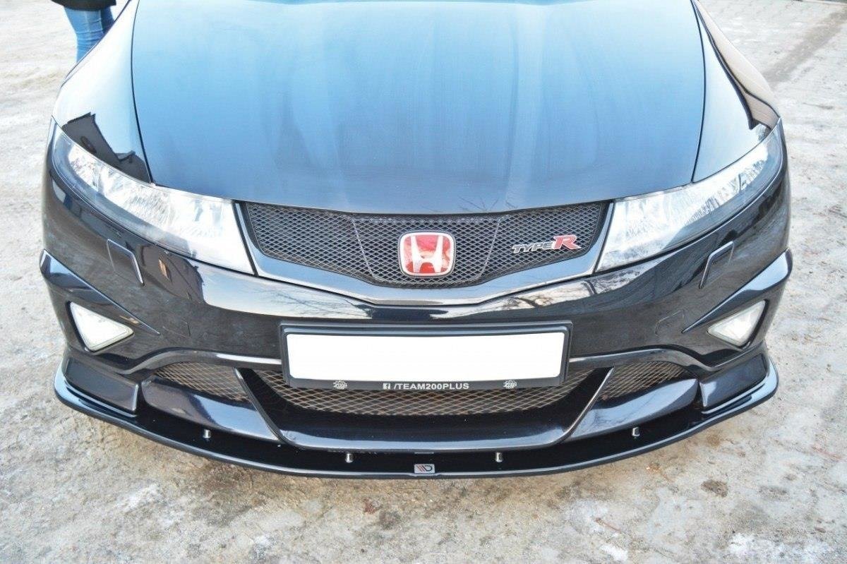 Front Ansatz für HONDA CIVIC VIII TYPE R GP schwarz Hochglanz