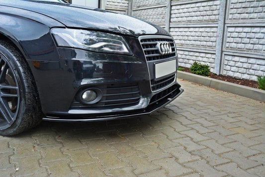 Front Diffuser V.2 Audi A4 Limousine / Avant B8  schwarz Hochglanz