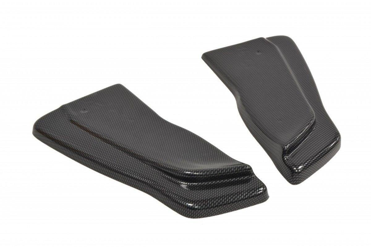 Heck Ansatz Flaps Diffusor für RENAULT CLIO III RS Carbon Look