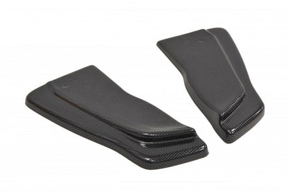 Heck Ansatz Flaps Diffusor für RENAULT CLIO III RS Carbon Look