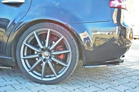 Heck Ansatz Flaps Diffusor für ALFA ROMEO 159 schwarz Hochglanz