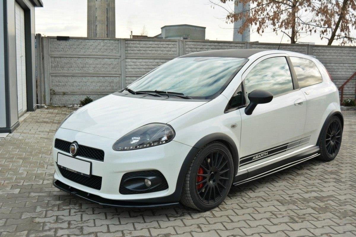 Front Ansatz V.2 für FIAT GRANDE PUNTO ABARTH schwarz Hochglanz