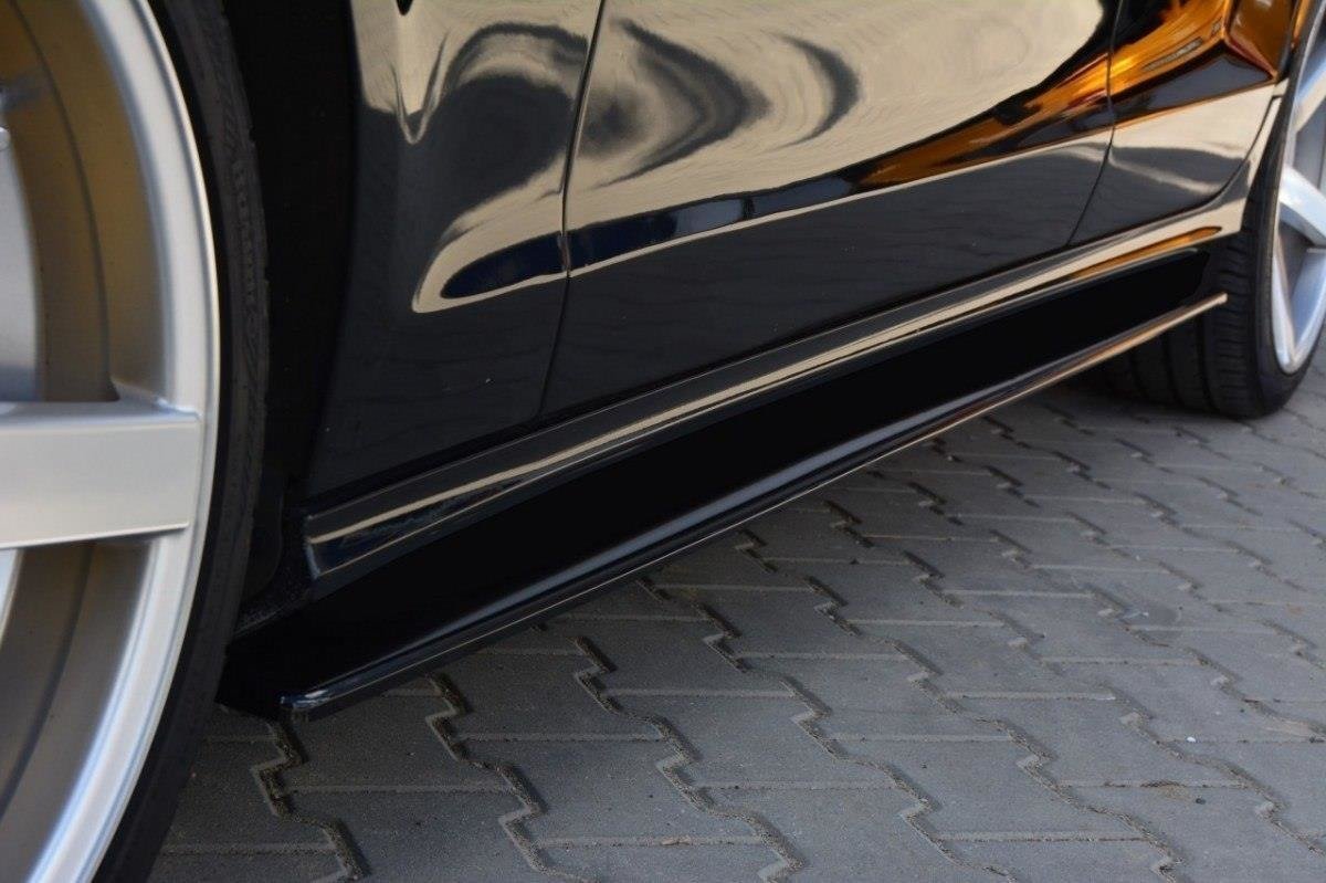 Seitenschweller Ansatz für MERCEDES CLS C218 AMG LINE schwarz matt