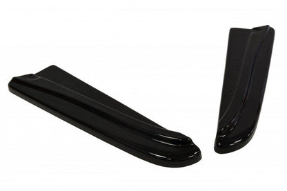 Heck Ansatz Flaps Diffusor für JAGUAR XF X250 SPORTBRAKE schwarz Hochglanz