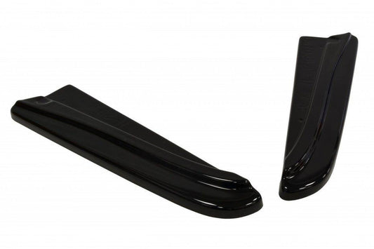 Heck Ansatz Flaps Diffusor für JAGUAR XF X250 SPORTBRAKE schwarz Hochglanz