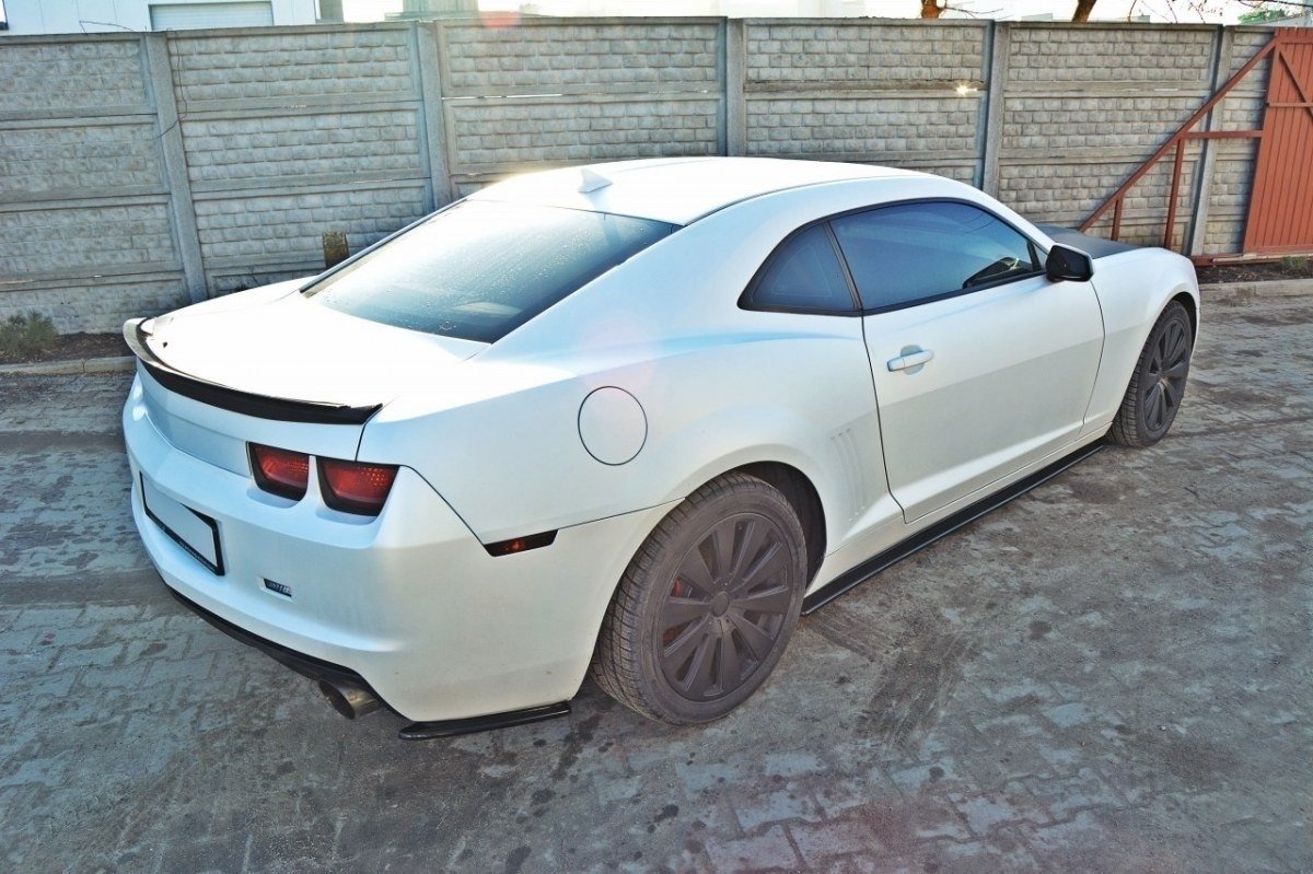 Heck Ansatz Flaps Diffusor für CHEVROLET CAMARO V SS - EU, US VERSION (vor Facelift) Carbon Look