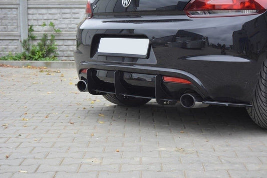 VW SCIROCCO R Diffusor Heck Ansatz für Heckschürze für & Heck Ansatz Flaps Diffusor für