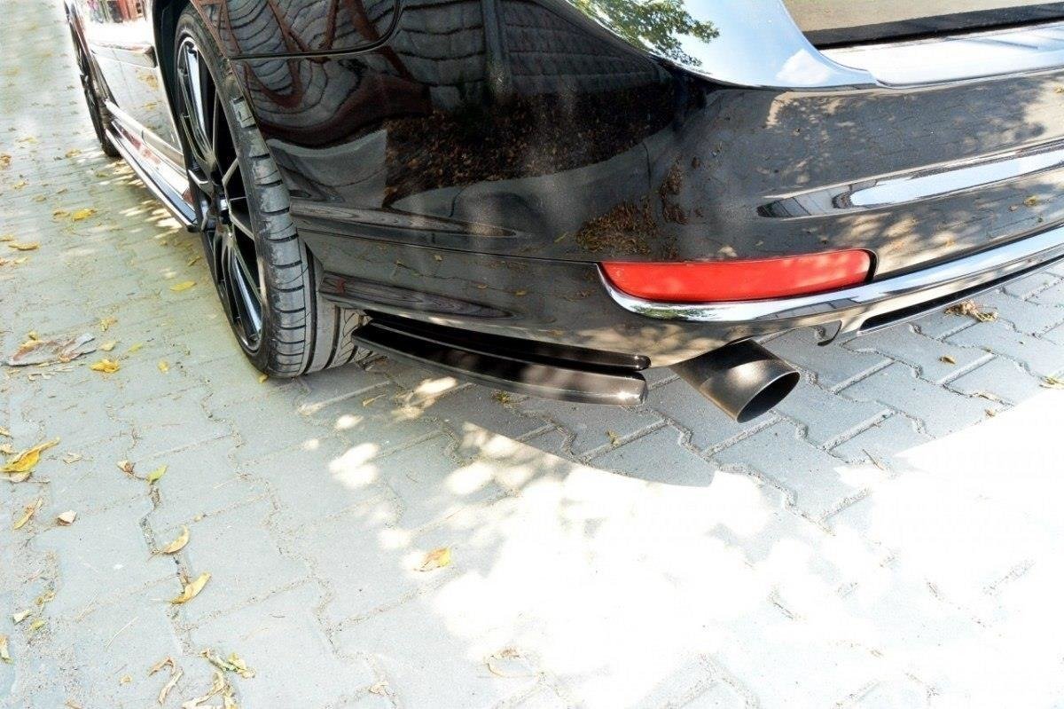 Heck Ansatz Flaps Diffusor für VOLVO V50F R-DESIGN Carbon Look