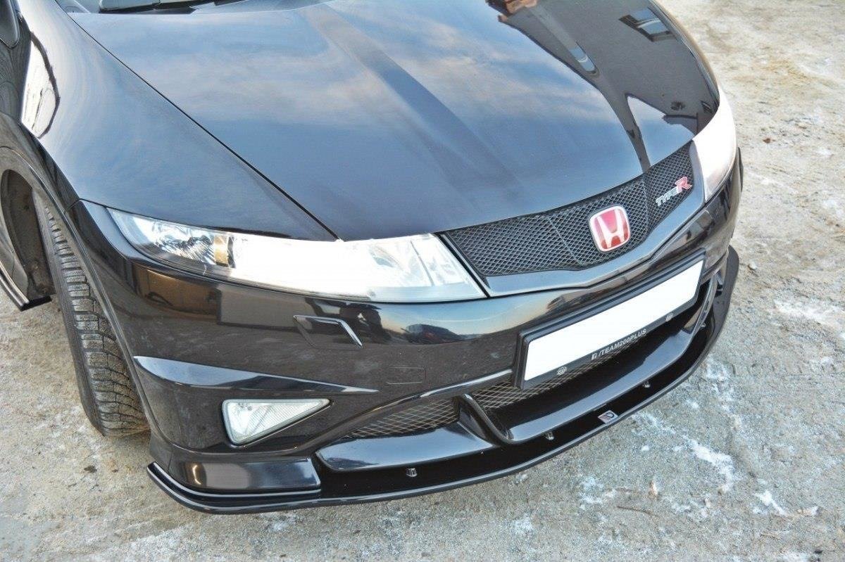 Front Ansatz für HONDA CIVIC VIII TYPE R GP schwarz Hochglanz