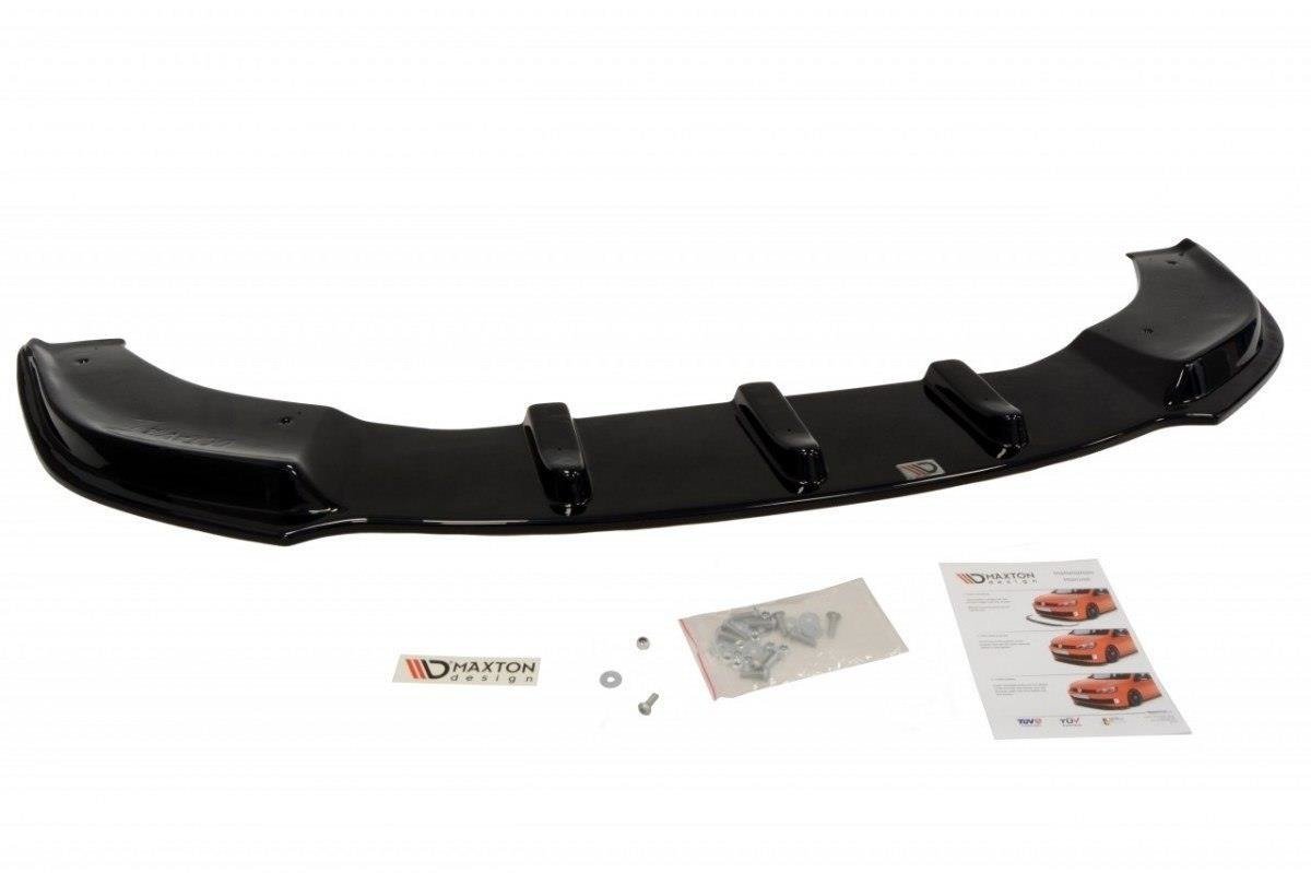 Front Ansatz für Skoda Octavia Mk2 schwarz Hochglanz