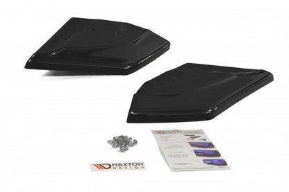 Heck Ansatz Flaps Diffusor für SEAT LEON III CUPRA / FR schwarz matt