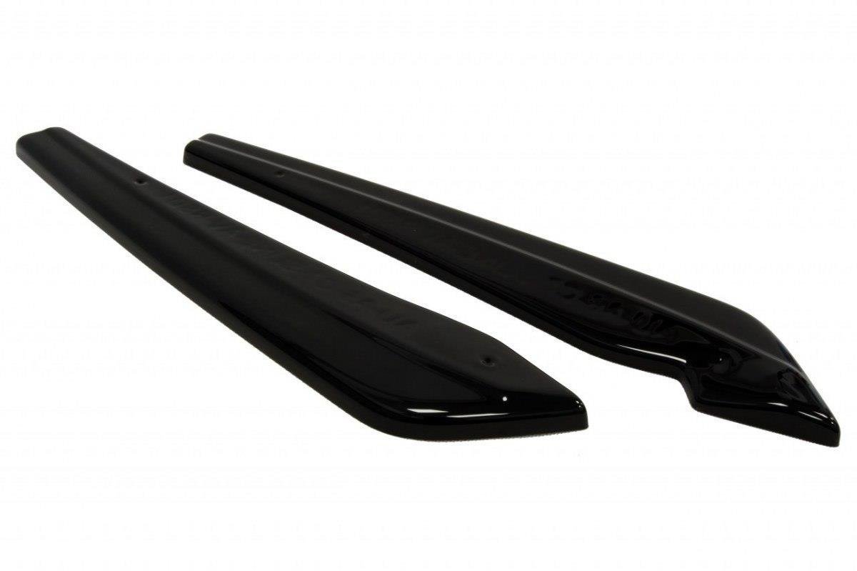 Heck Ansatz Flaps Diffusor für AUDI A6 C7 S-LINE AVANT Carbon Look
