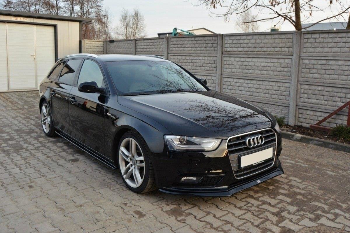 Front Diffuser V.2 Audi A4 B8 FL schwarz Hochglanz