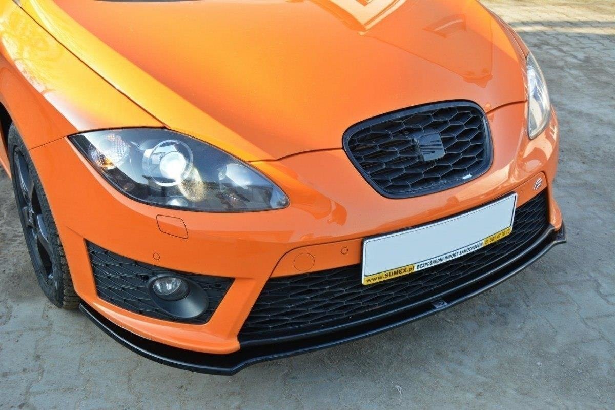 Front Ansatz V.2 für SEAT LEON MK2 CUPRA / FR Facelift schwarz Hochglanz