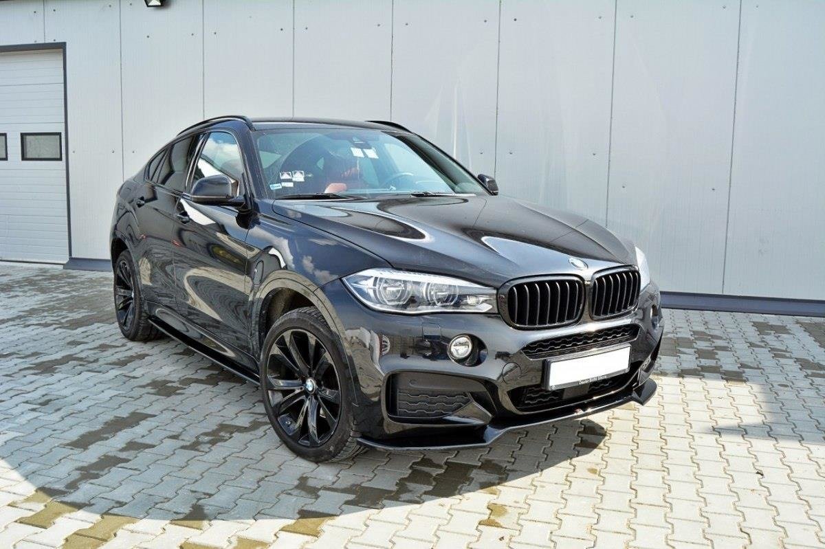 Front Ansatz für v.1 BMW X6 F16 M Paket Carbon Look