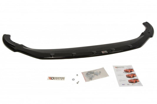 Front Ansatz für Skoda Fabia Mk2 FL schwarz Hochglanz