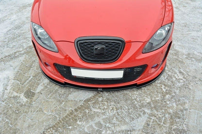 Front Ansatz für SEAT LEON MK2 MS DESIGN schwarz Hochglanz