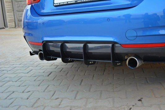 Diffusor Heck Ansatz für Heckschürze für & Heck Ansatz Flaps Diffusor für BMW 4er Coupe / Gran Coupe / Cabrio M-Paket F32 / F36 / F33