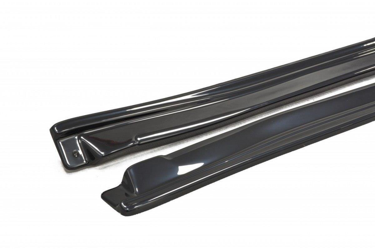 Seitenschweller Ansatz für Subaru Impreza II WRX schwarz Hochglanz