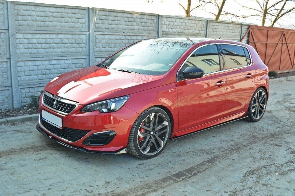 Seitenschweller Ansatz für PEUGEOT 308 II GTI schwarz Hochglanz